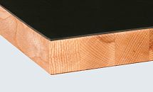 Worktop with rubber mat