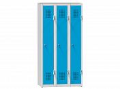 3-door clothes locker