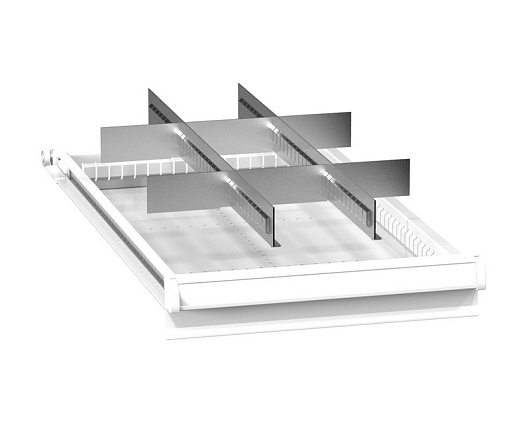 Set of metallic drawer partitions ZH (19x36D) 193621