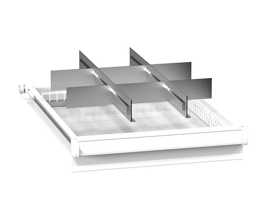 Set of metallic drawer partitions ZL (19x27D) 192721