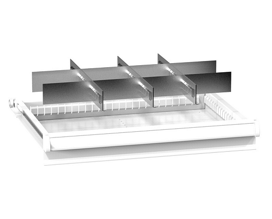 Set of metallic drawer partitions ZN (27x19D) 271931