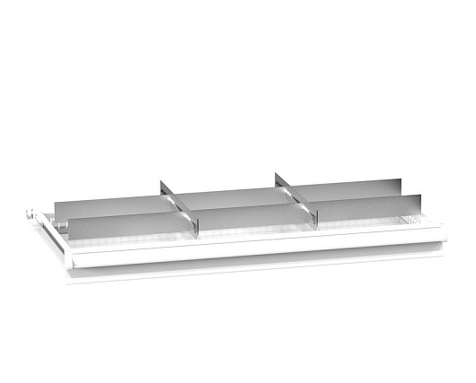 Set of metallic drawer partitions ZR (45x19D) 451921