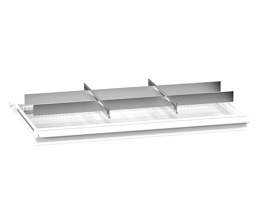 Set of metallic drawer partitions ZC (54x27D) 542725