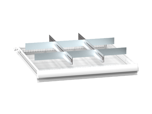 Set of metallic drawer partitions ZB (36x36D) 363621