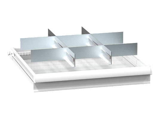 Set of metallic drawer partitions ZB (36x36D) 363622