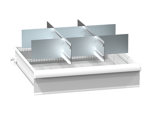 Set of metallic drawer partitions ZB (36x36D) 363623