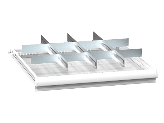 Set of metallic drawer partitions ZB (36x36D) 363631