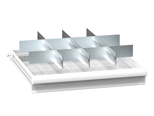 Set of metallic drawer partitions ZB (36x36D) 363632