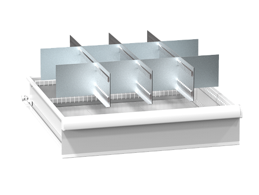 Set of metallic drawer partitions ZB (36x36D) 363633