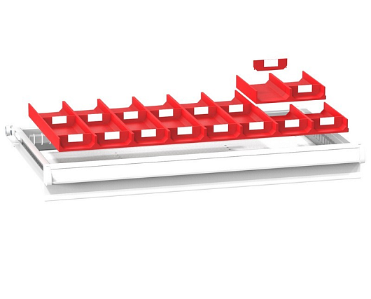 Set of plastic partition - troughs (36x19, 2-piece) 3619PU2