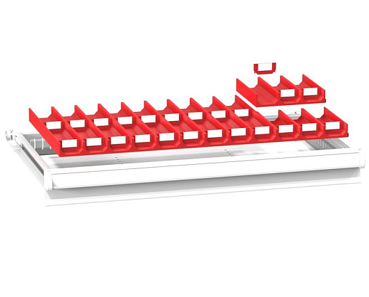 Set of plastic partition - troughs (36x19, 3-piece) 3619PU3