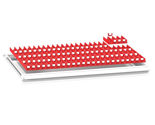 Set of plastic partition - troughs (54x36, 4-piece) 5436PU4