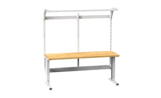 ERGO workbench adjustable in steps with extension 20ERGO2N