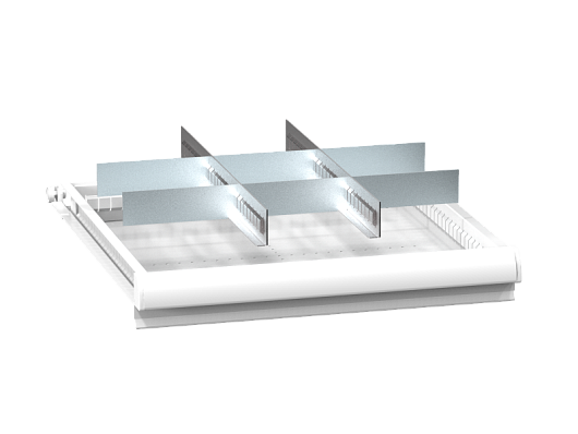 Set of metallic drawer partitions ZA (27x27D) 272721