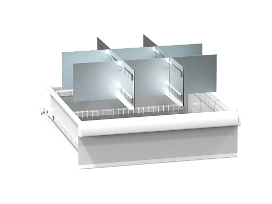 Set of metallic drawer partitions ZA (27x27D) 272723