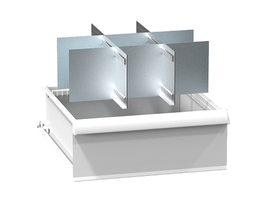 Set of metallic drawer partitions ZA (27x27D) 272724