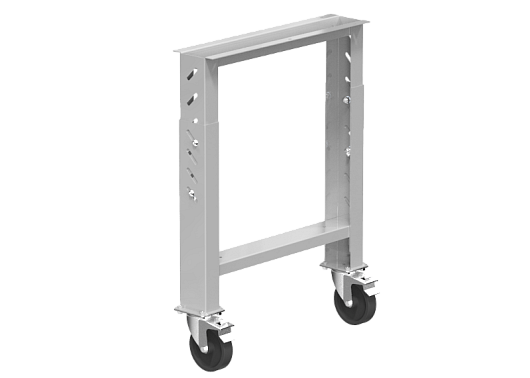 Workbench adjustable foot  with swivel castors and handle O SNSKM1